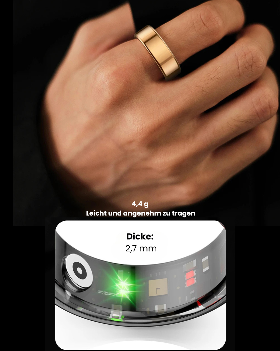 LunaSense™ – KI-Ring für Gesundheit & Balance