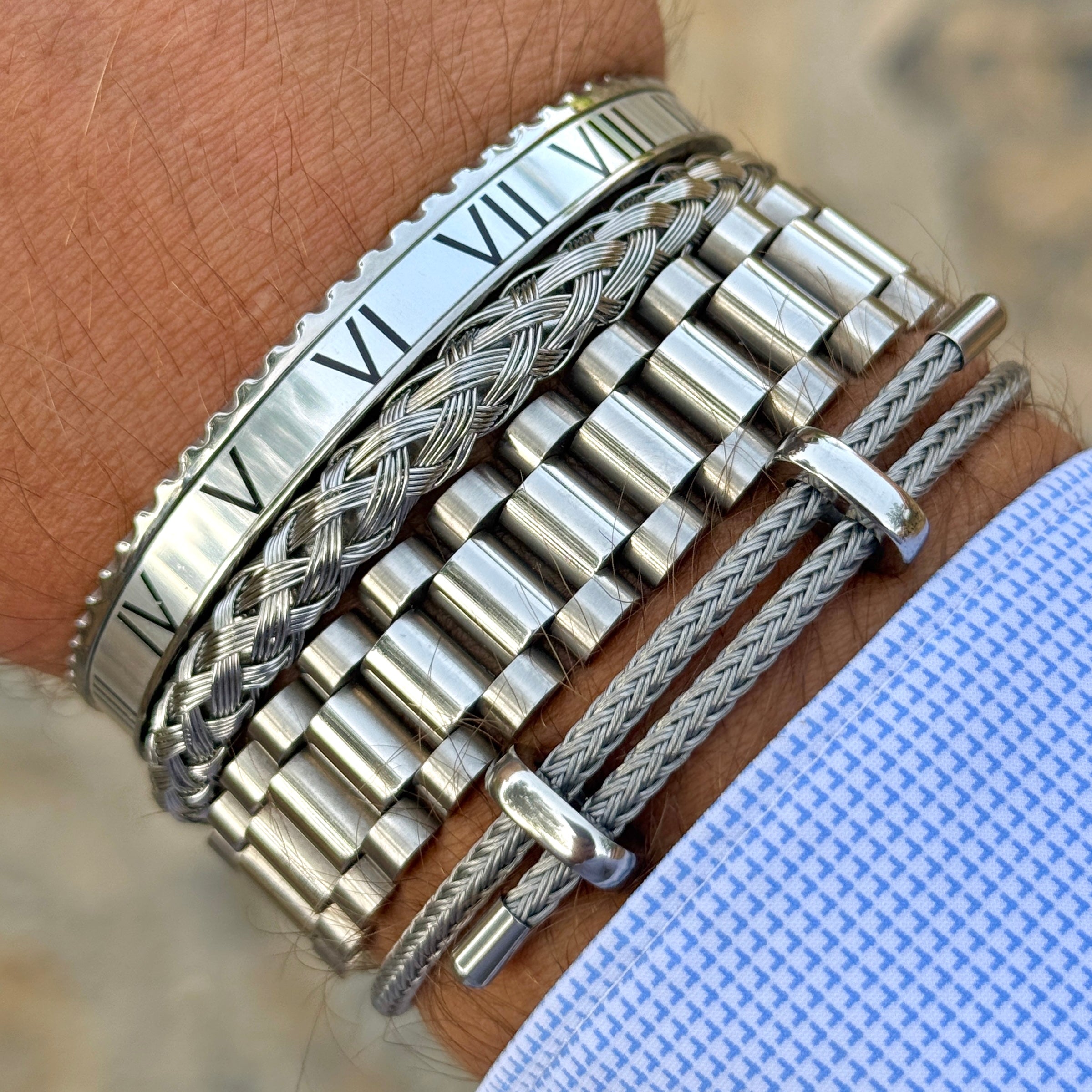 President-Armband – Edelstahl-Ausführung