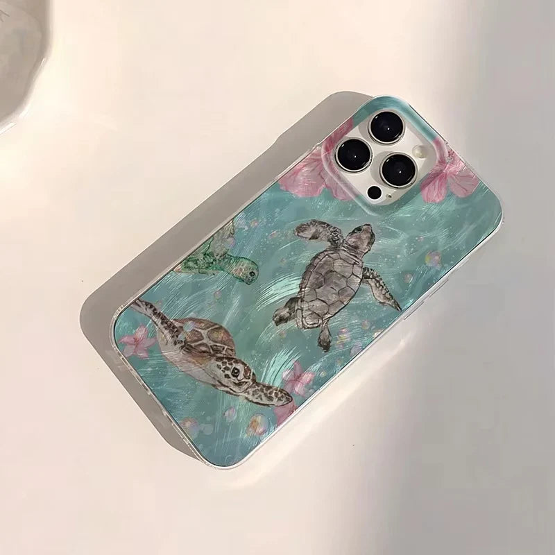 Glossy Coralmist iPhone Case