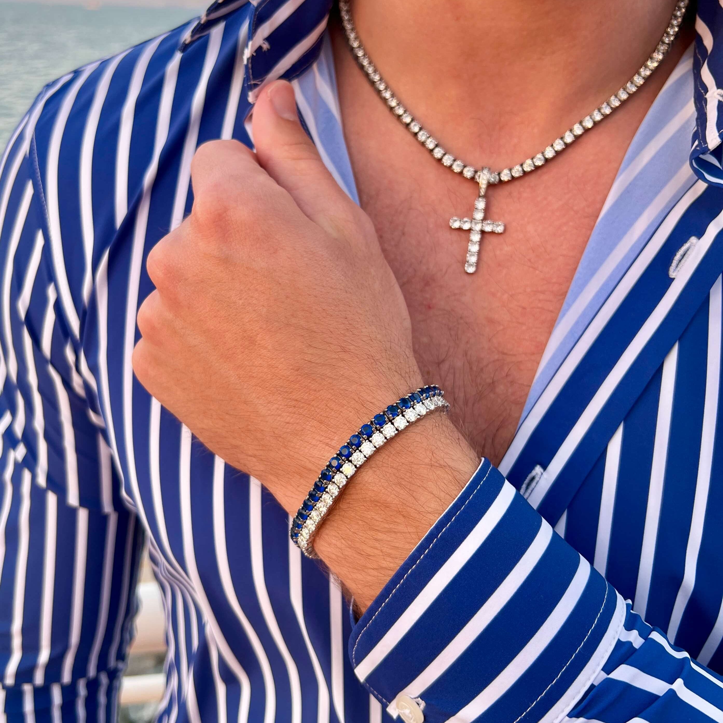 Tennisarmband – 4 mm – Weiß Edition