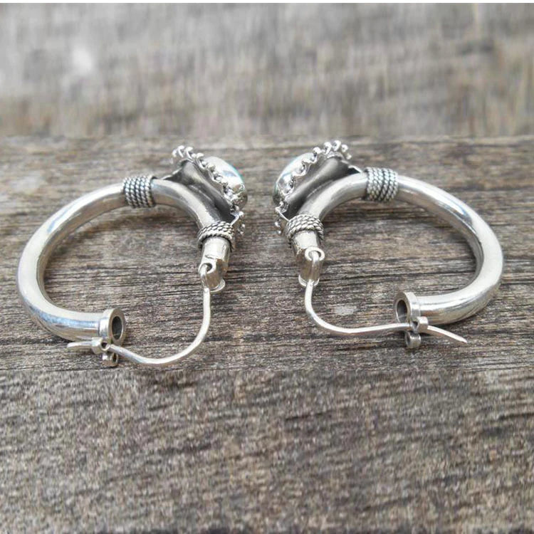 Elegante Türkis Ohrringe aus Sterlingsilber