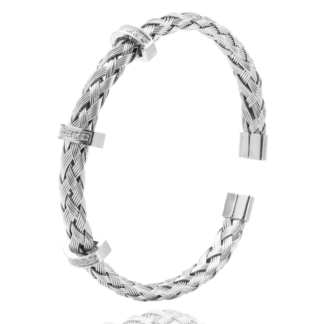 Glänzender Dreifach-Armreif