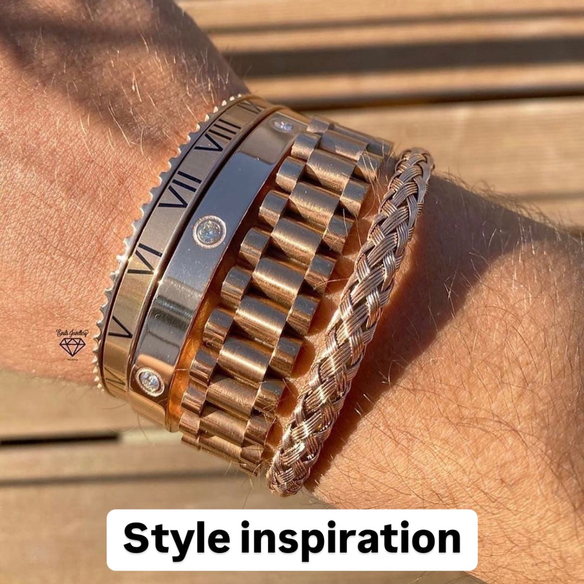 Roman Speed armband Rose Edition bezel style