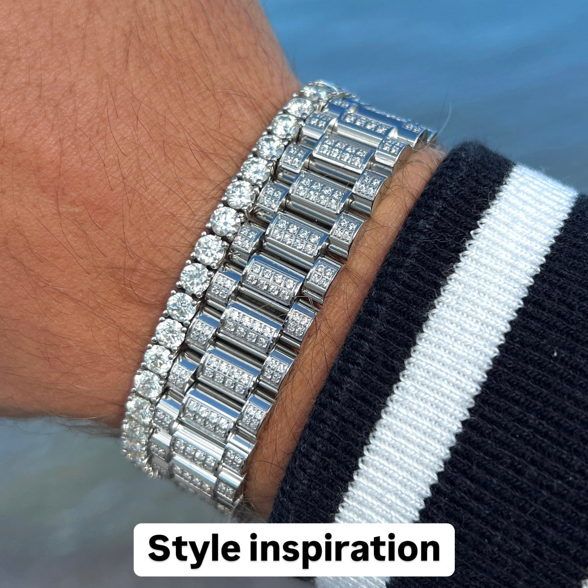 Tennisarmband white 4mm