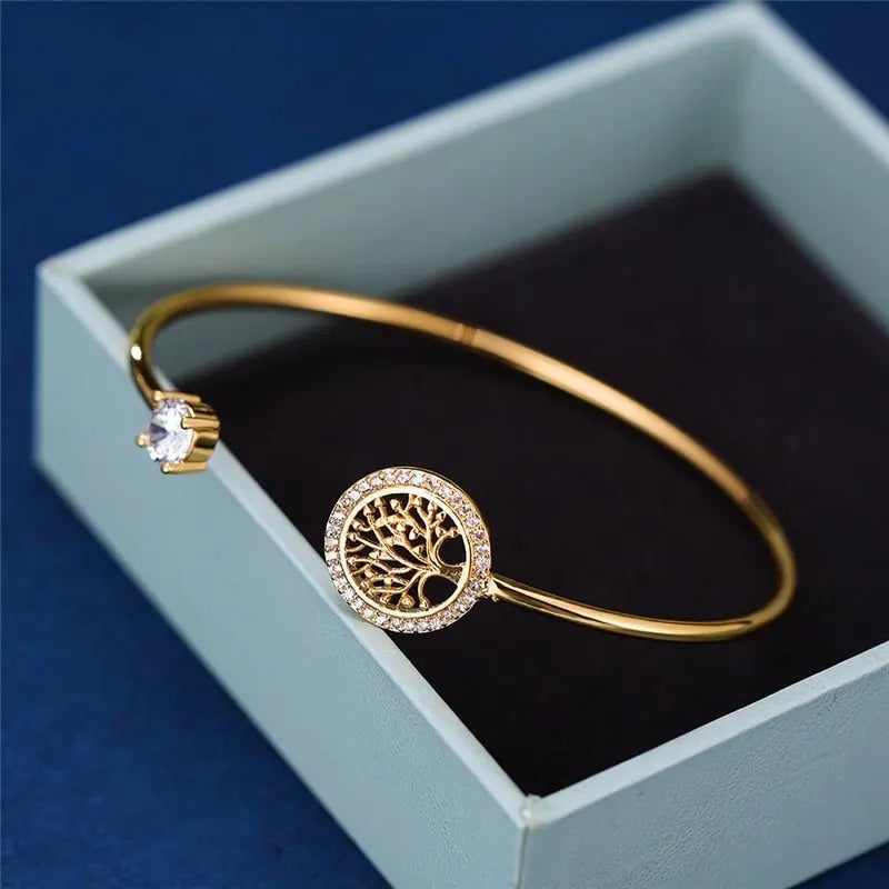 Zeitloses, verstellbares Lebensbaum Armband
