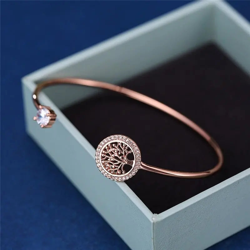 Zeitloses, verstellbares Lebensbaum Armband