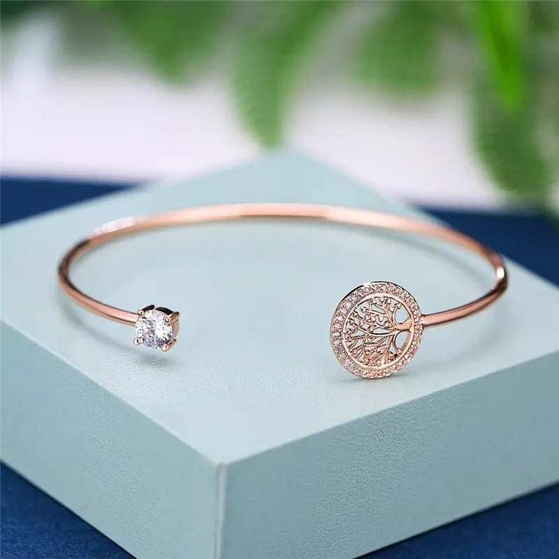 Zeitloses, verstellbares Lebensbaum Armband