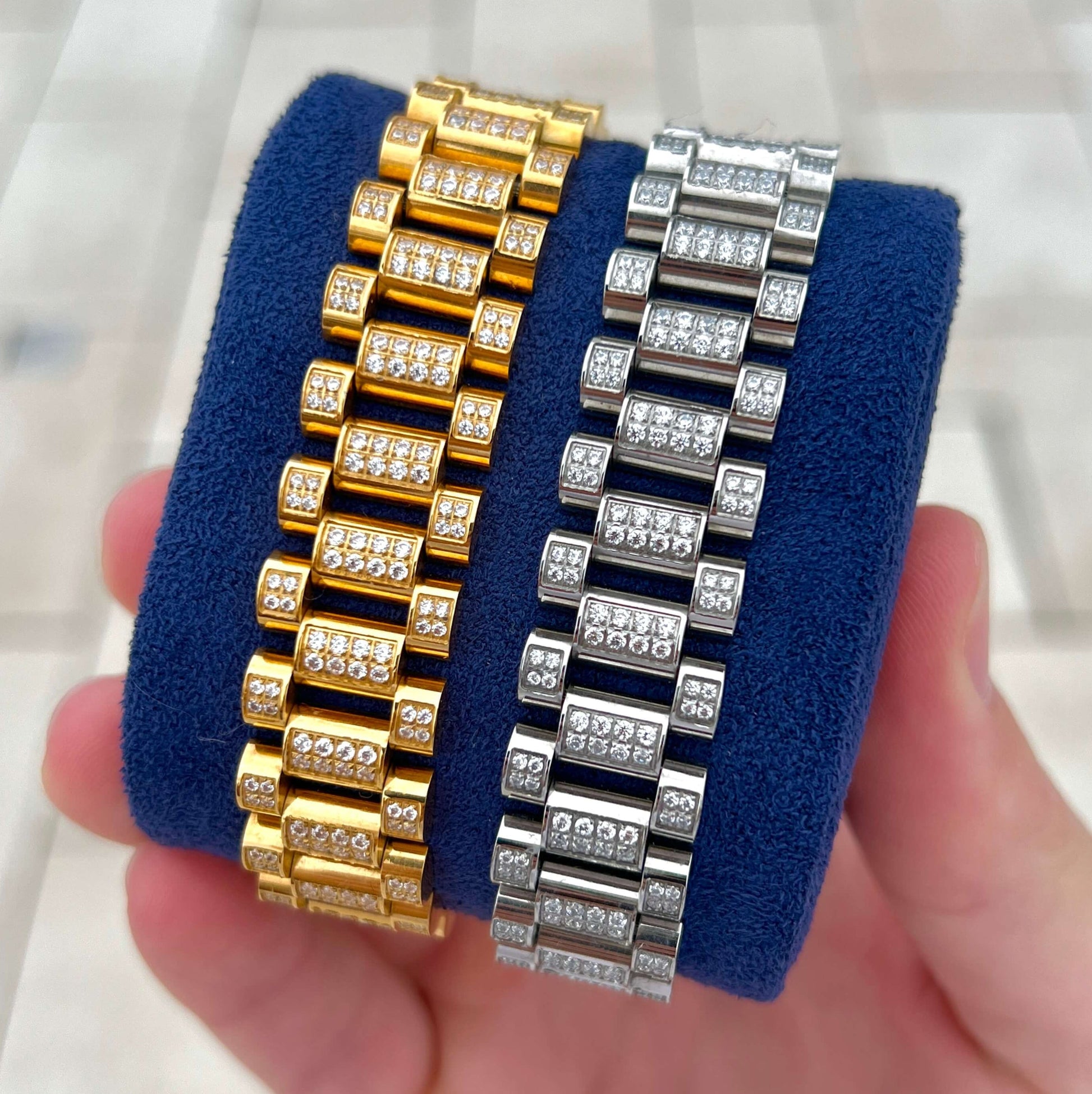 Iced out President armband
