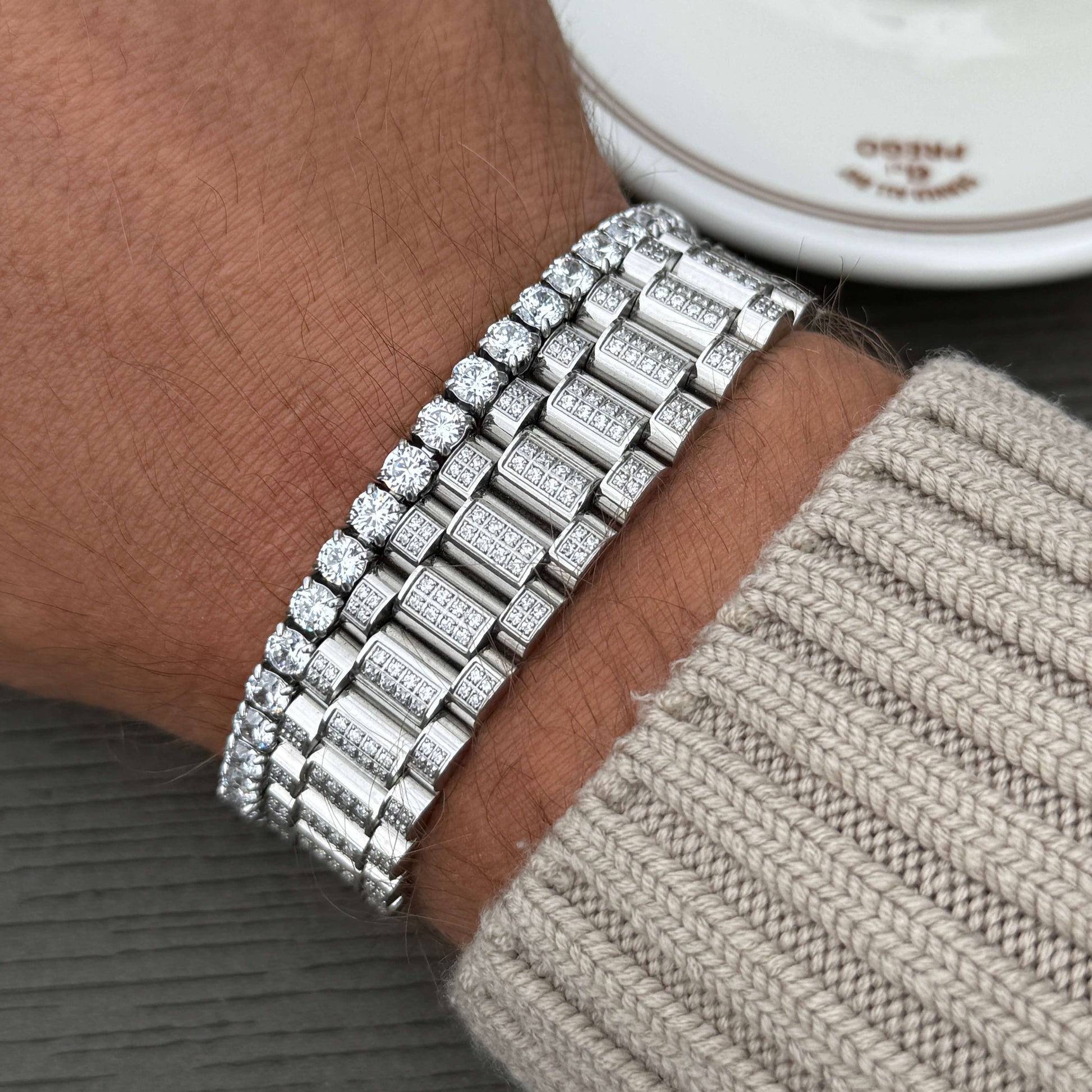 Iced out President armband