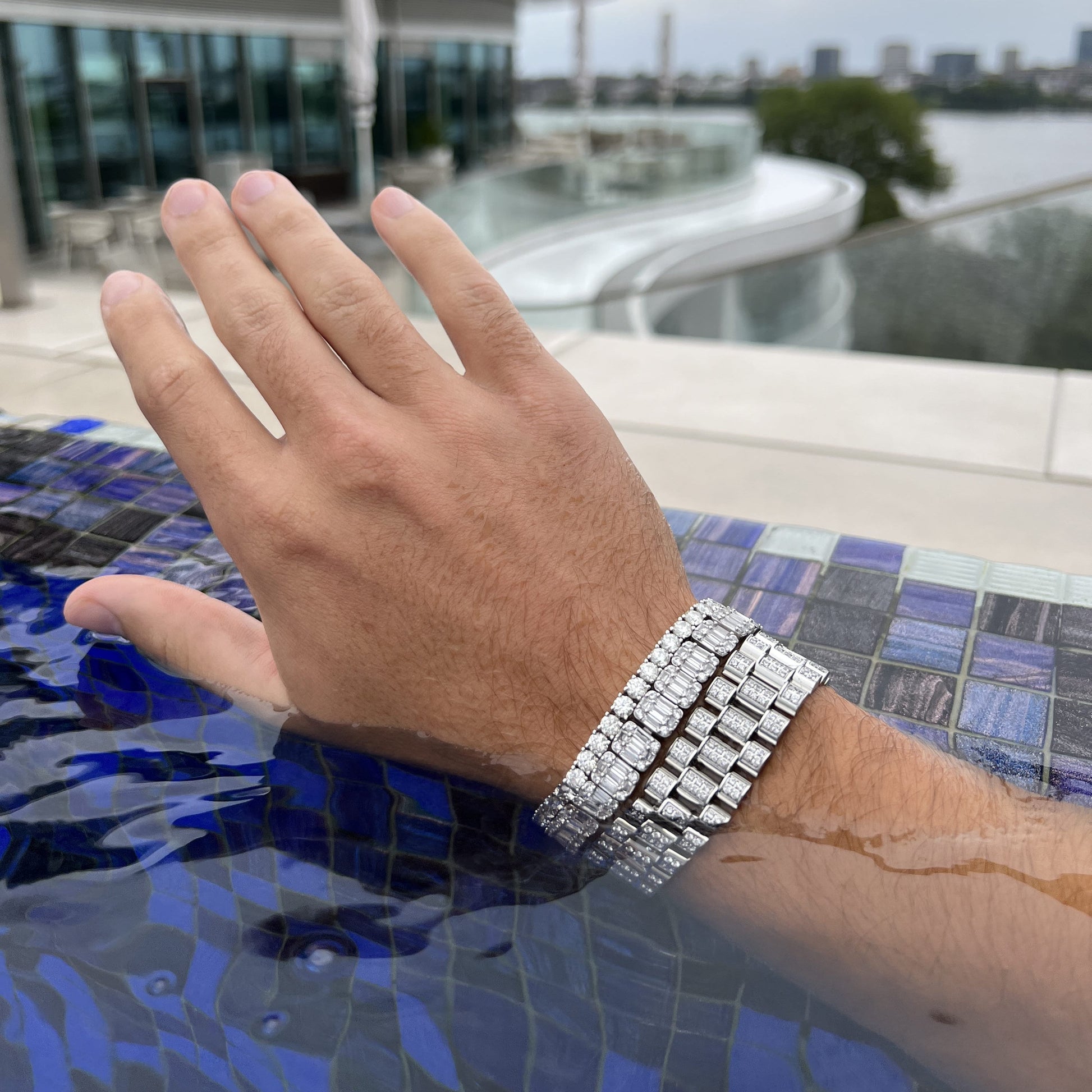 Iced out President armband