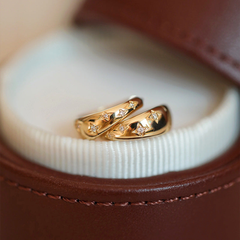 Luxuriöse Gold & Silberohrringe