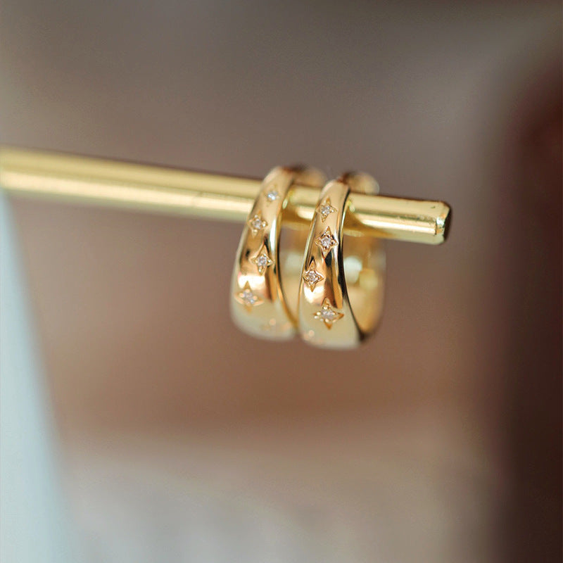 Luxuriöse Gold & Silberohrringe