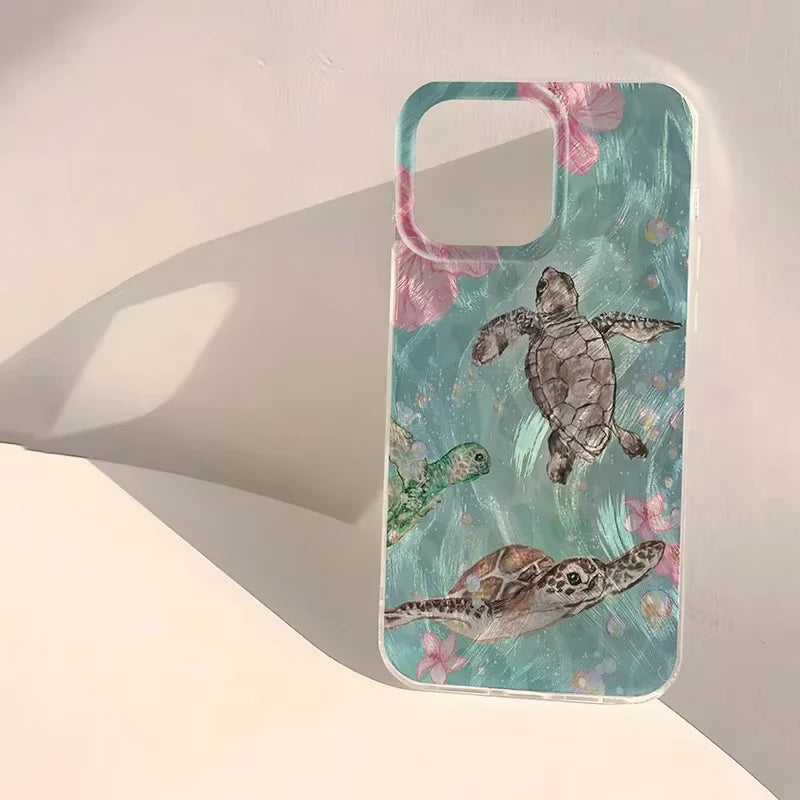 Glossy Coralmist iPhone Case