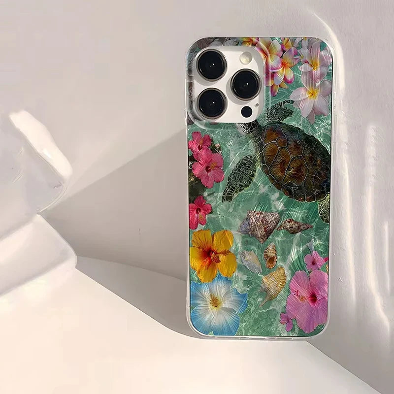 Glossy Coralmist iPhone Case