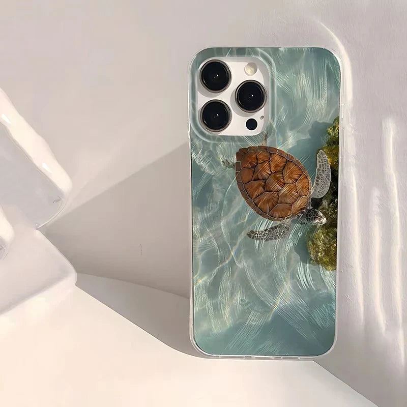 Glossy Coralmist iPhone Case