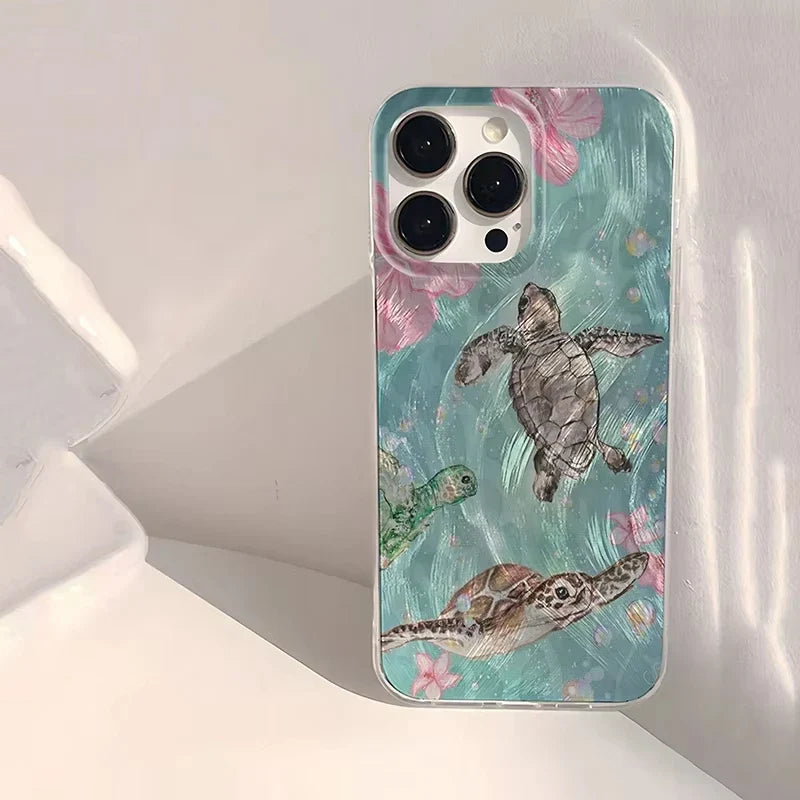 Glossy Coralmist iPhone Case
