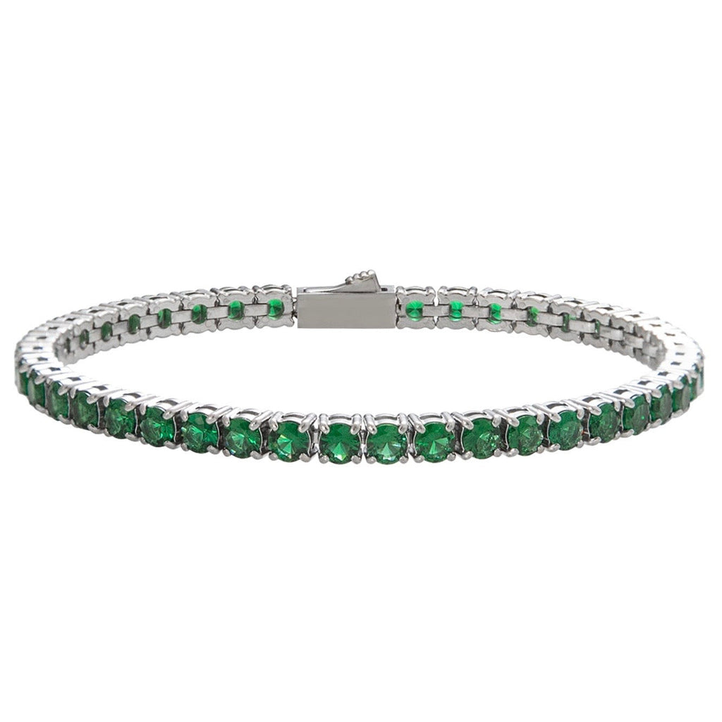 Tennisarmband 4mm in Grün