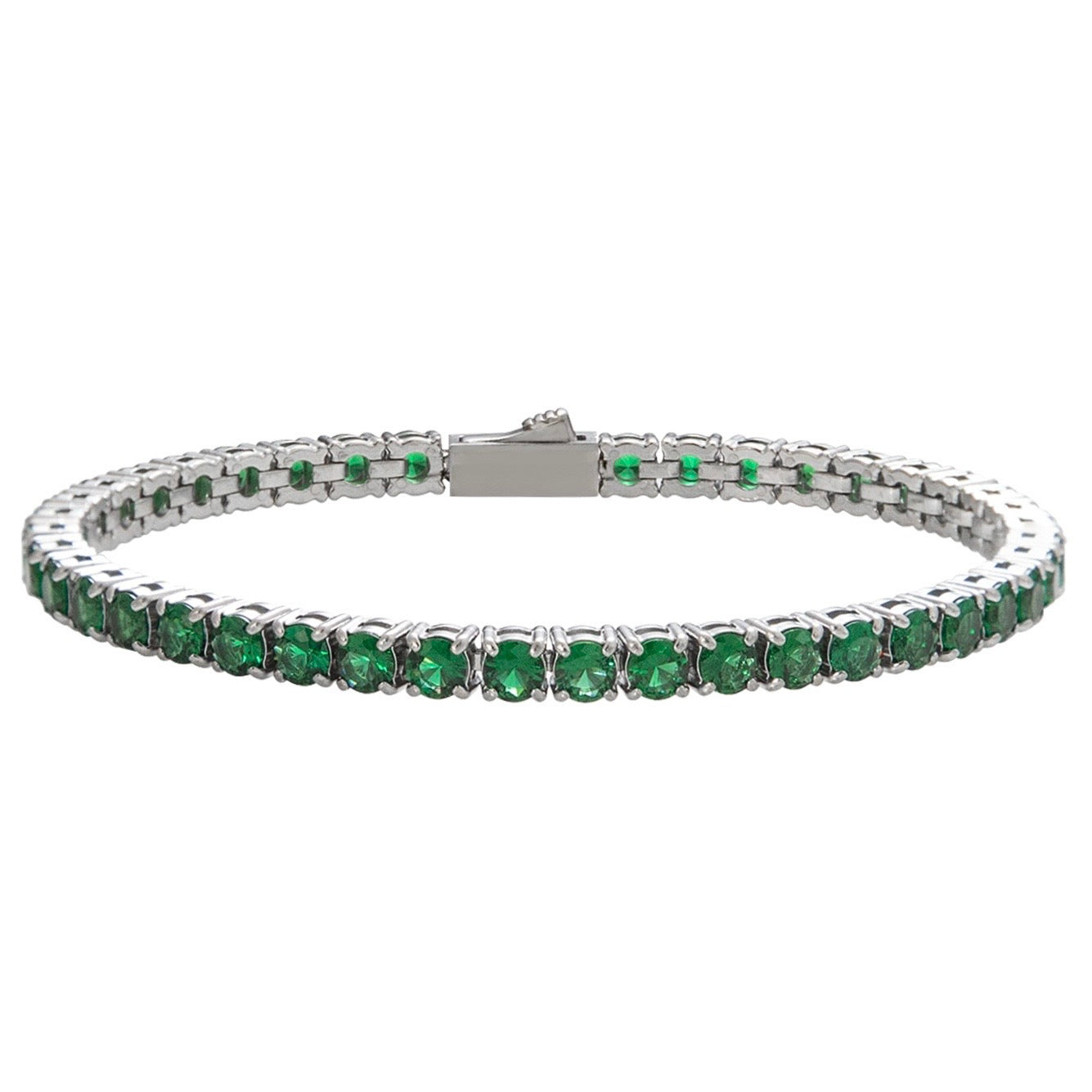 Tennisarmband 4mm in Grün