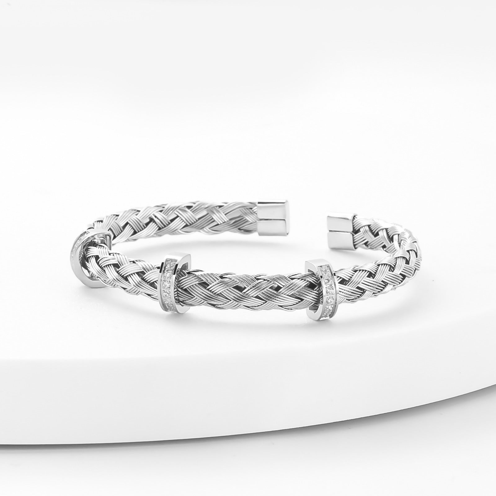 Glänzender Dreifach-Armreif