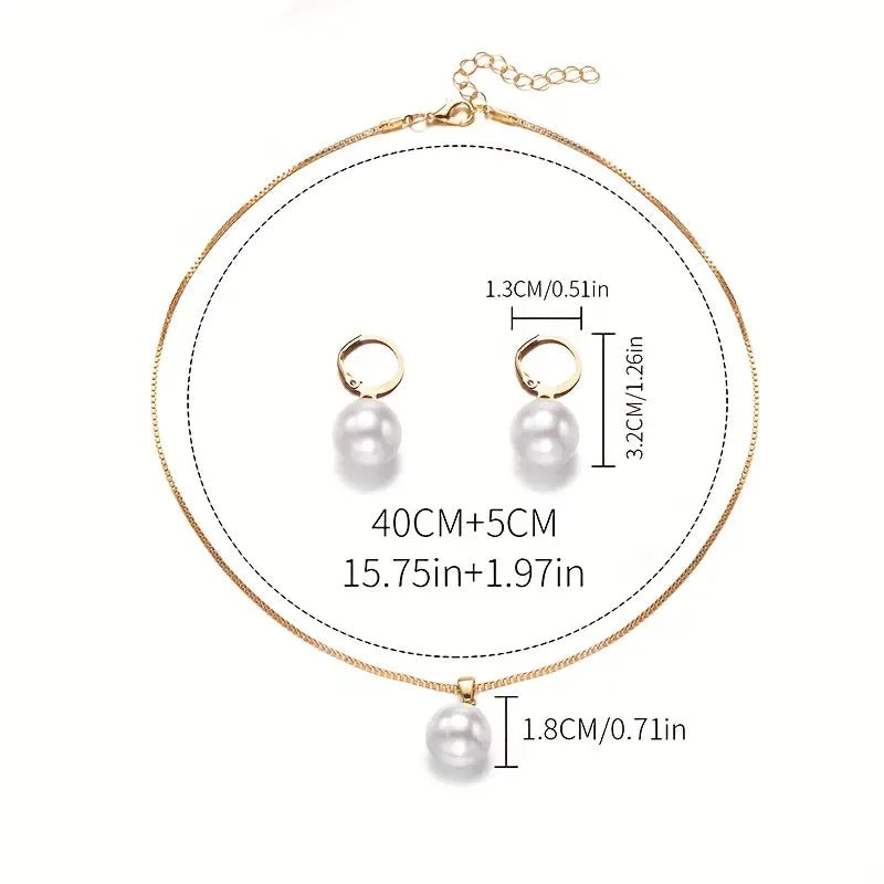 Golden Grace Perlen-Schmuckset