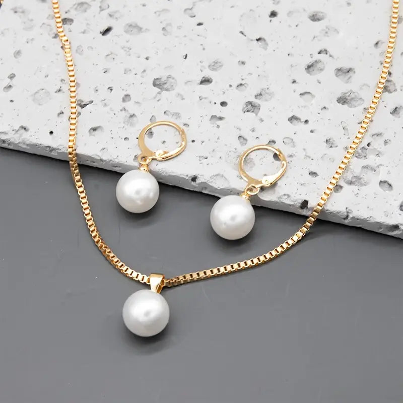 Golden Grace Perlen-Schmuckset