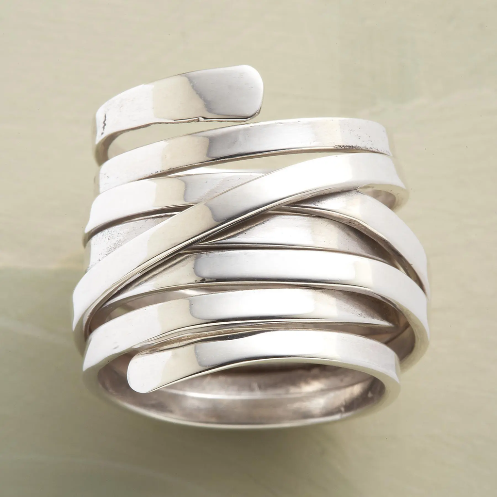 Eleganter silberner Vintage Ring