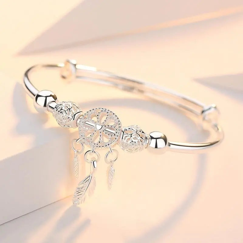 Silbernes Traumfänger Charm Armband